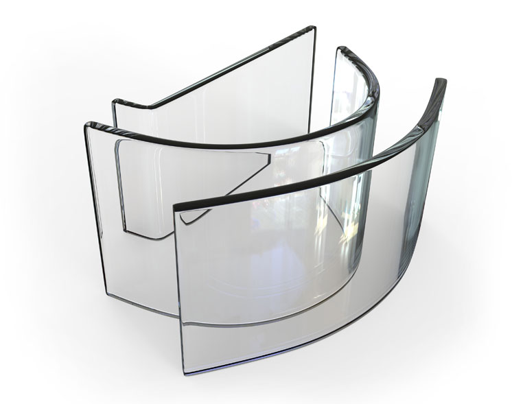 Intentie Gebakjes emotioneel Curved toughened glass|Bent Glass NYC, Brooklyn